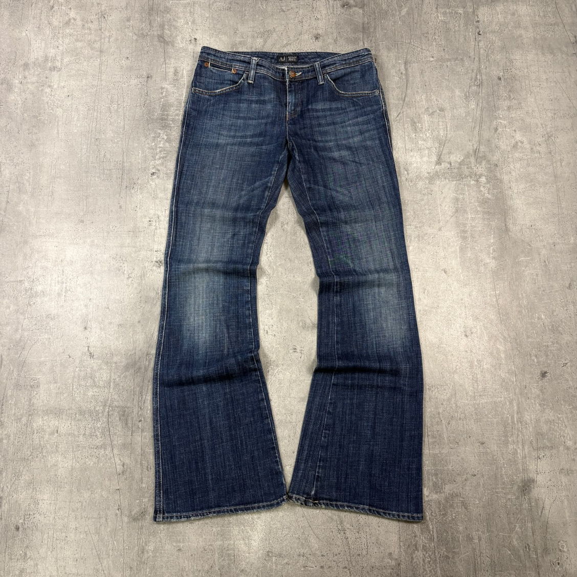 Vintage Armani 2000s Ultra Flared Bootcut Jeans (M)