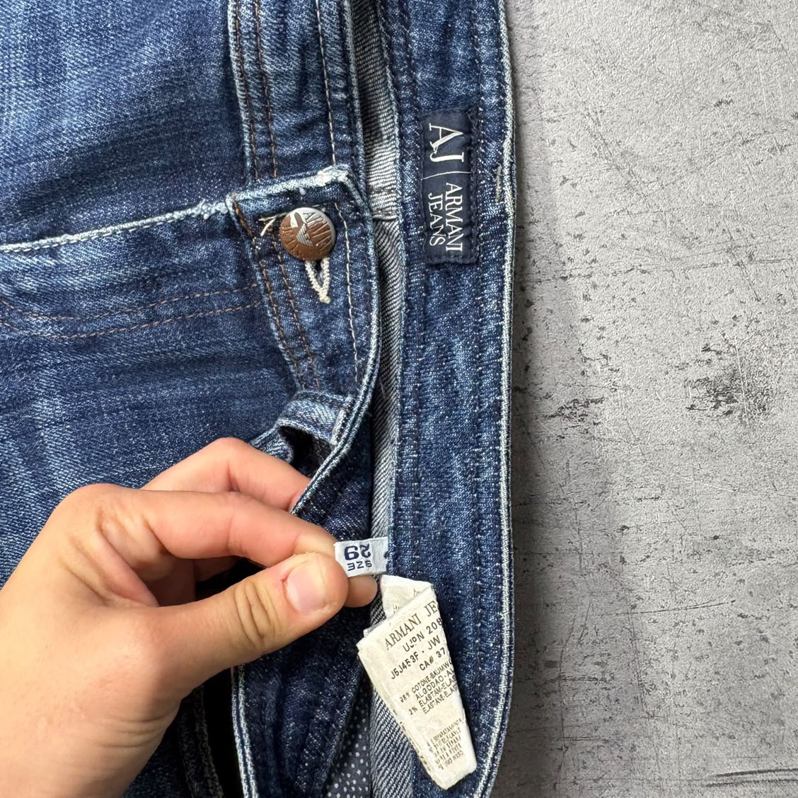 Vintage Armani 2000s Ultra Flared Bootcut Jeans (M)