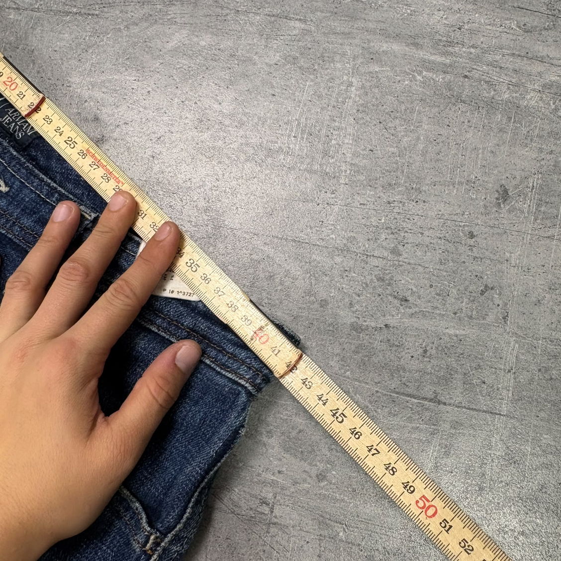 Vintage Armani 2000s Ultra Flared Bootcut Jeans (M)